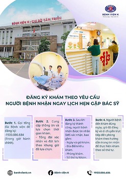MỘT CUỘC GỌI - MỘT THAO TÁC ĐĂNG KÝ KHÁM THEO YÊU CẦU TẠI BỆNH VIỆN K – NHẬN NGAY LỊCH HẸN GẶP BÁC SỸ