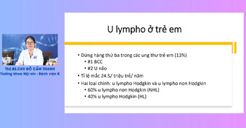  CHẨN ĐOÁN VÀ ĐIỀU TRỊ U LYMPHO BURKITT Ở TRẺ EM